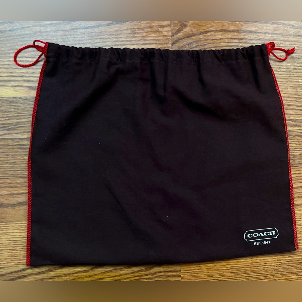 Coach dust bag.